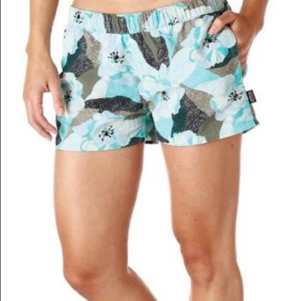 Patagonia Women's Blue Barely Baggies 2.5"